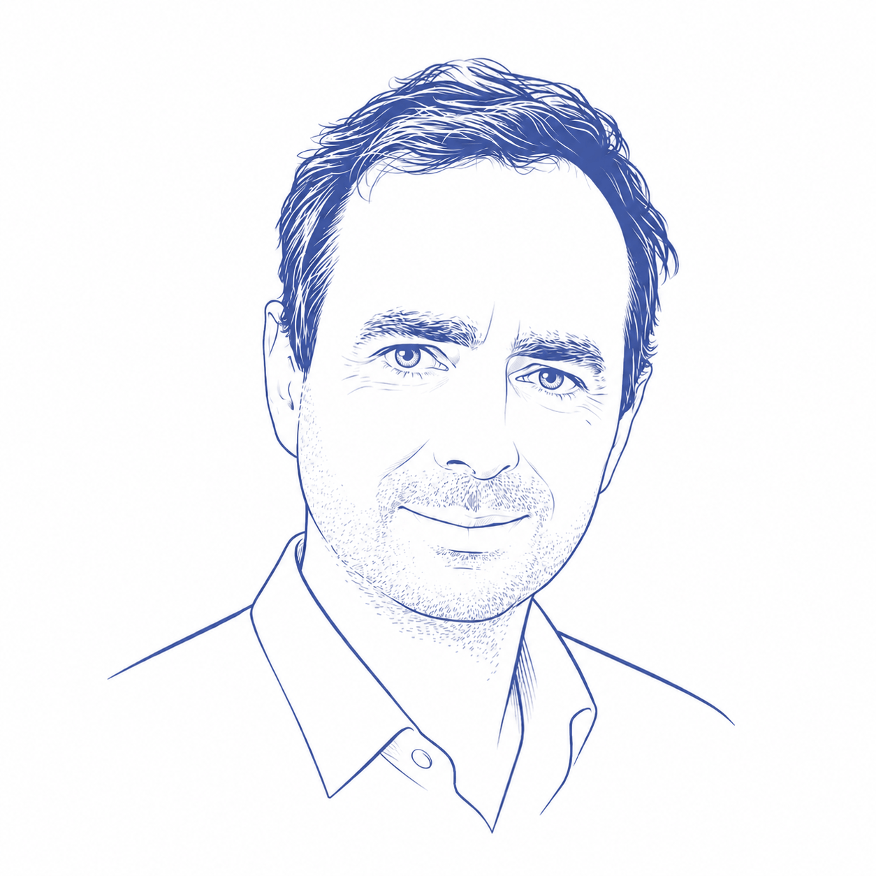 Portrait illustré de Thomas Saphir, Co-fondateur & CEO chez Zoe Care